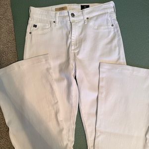 AG White Bootcut Jeans